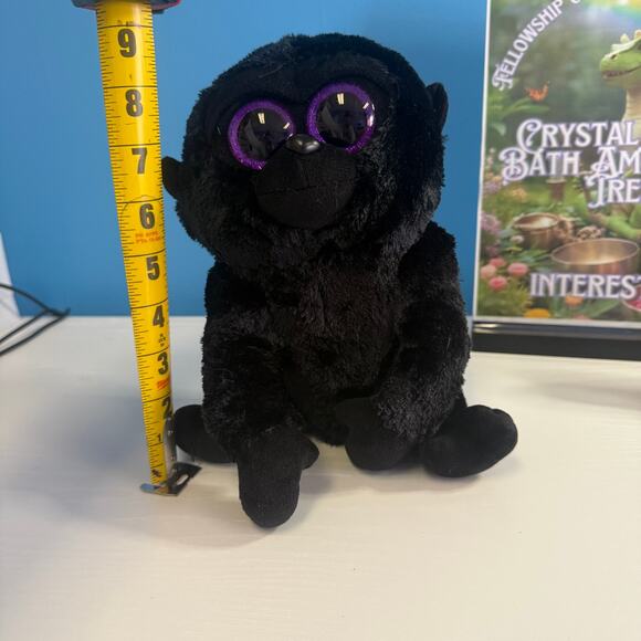 Ty Beanie Boo George Gorilla 9” Black Plush Toy • Soft TySilk • EUC Collectible - Picture 2 of 7